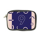 Number 9 Blue Pink Circle Polka Coin Purse Front