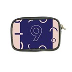 Number 9 Blue Pink Circle Polka Coin Purse Back