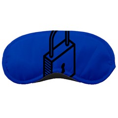 Padlock Love Blue Key Sleeping Masks by Mariart