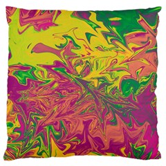 Colors Large Flano Cushion Case (one Side) by Valentinaart