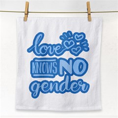 Love Knows No Gender Face Towel by Valentinaart