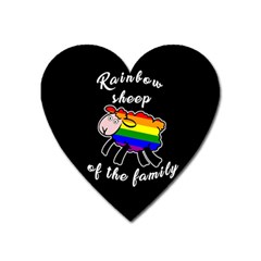 Rainbow Sheep Heart Magnet by Valentinaart