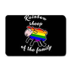 Rainbow Sheep Small Doormat  by Valentinaart