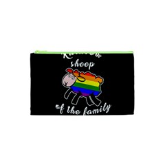 Rainbow Sheep Cosmetic Bag (xs) by Valentinaart