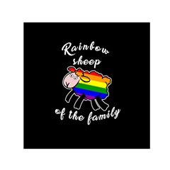 Rainbow Sheep Small Satin Scarf (square) by Valentinaart