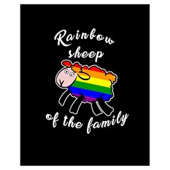 Rainbow Sheep Drawstring Bag (small) by Valentinaart