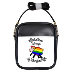 Rainbow Sheep Girls Sling Bags by Valentinaart