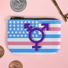 Transgender Flag Mini Coin Purses by Valentinaart