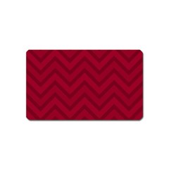 Zigzag  Pattern Magnet (name Card) by Valentinaart