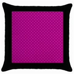 Dots Throw Pillow Case (black) by Valentinaart