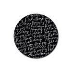 Happy Holidays Rubber Round Coaster (4 pack)  Front