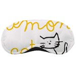 Lemon Animals Cat Orange Sleeping Masks Front