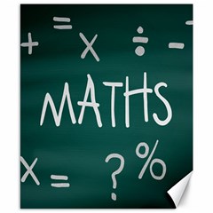 Maths School Multiplication Additional Shares Canvas 8  X 10  by Mariart