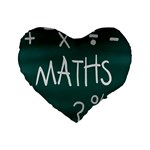 Maths School Multiplication Additional Shares Standard 16  Premium Heart Shape Cushions Front