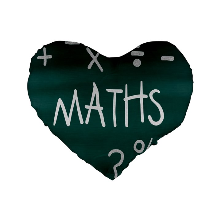 Maths School Multiplication Additional Shares Standard 16  Premium Heart Shape Cushions