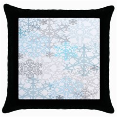 Sign Flower Floral Transparent Throw Pillow Case (black) by Mariart