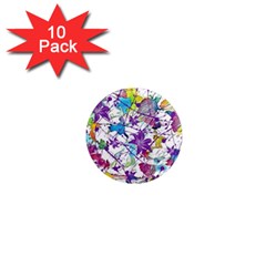 Lilac Lillys 1  Mini Magnet (10 Pack)  by designworld65