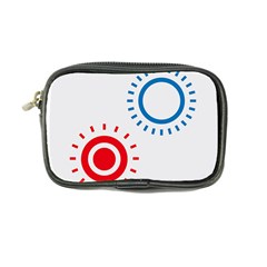 Color Light Effect Control Mode Circle Red Blue Coin Purse by Mariart