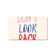 Don t Look Back Big Eye Pink Red Blue Sexy Magnet (name Card) by Mariart