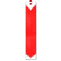 Heart Rhythm Inner Red Large Book Marks by Mariart