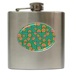 Tiled Circular Gradients Hip Flask (6 oz) Front