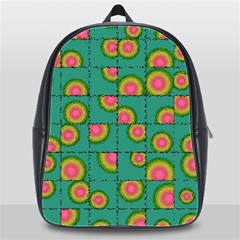 Tiled Circular Gradients School Bags (xl)  by linceazul