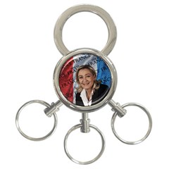 Marine Le Pen 3-ring Key Chains by Valentinaart