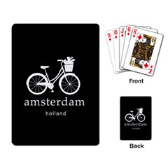 Amsterdam Playing Card by Valentinaart