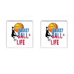 Basketball Is My Life Cufflinks (square) by Valentinaart