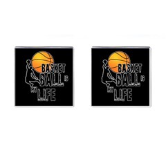 Basketball Is My Life Cufflinks (square) by Valentinaart