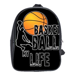 Basketball Is My Life School Bags(large)  by Valentinaart