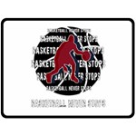 Basketball never stops Fleece Blanket (Large)  80 x60  Blanket Front