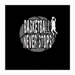 Basketball never stops Medium Glasses Cloth (2-Side) Front