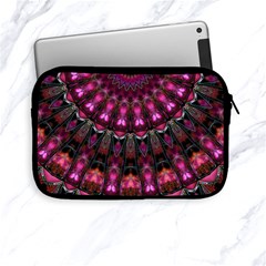 Pink Vortex Half Kaleidoscope  Apple Ipad Mini Zipper Cases by KirstenStar