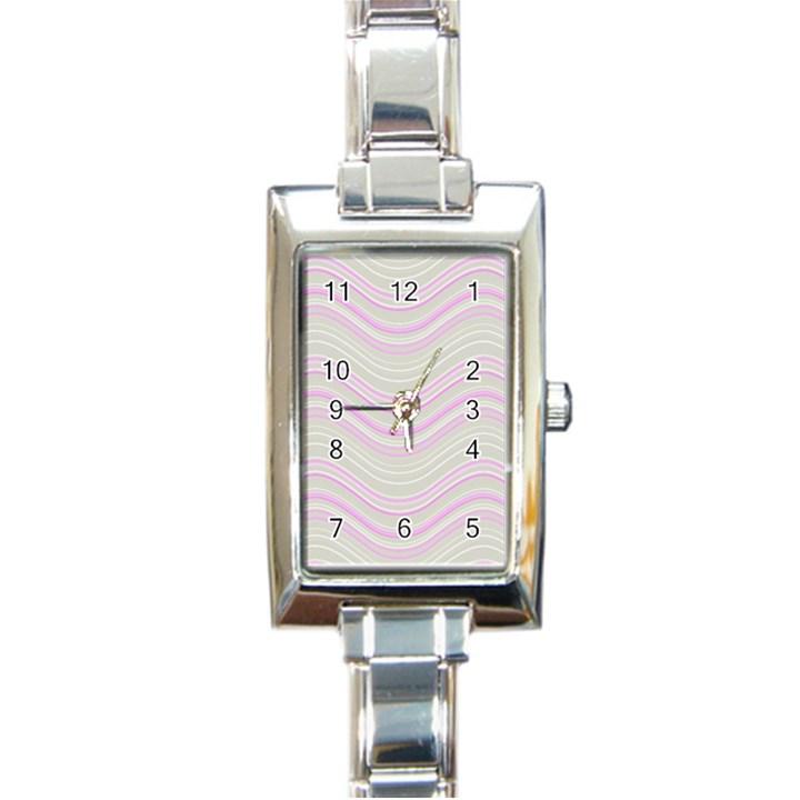 Pattern Rectangle Italian Charm Watch