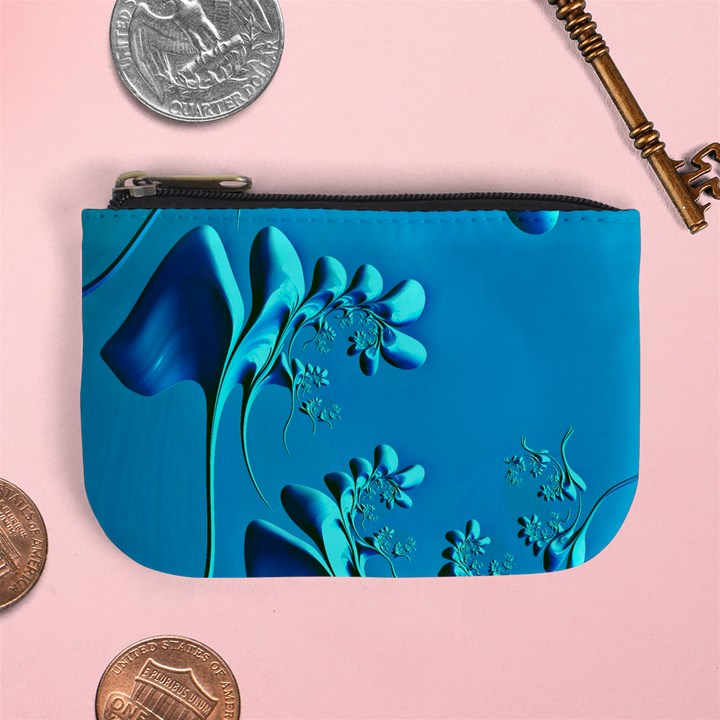 Amazing Floral Fractal A Mini Coin Purses