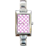 Pattern Rectangle Italian Charm Watch Front