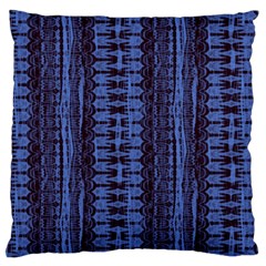 Wrinkly Batik Pattern   Blue Black Standard Flano Cushion Case (two Sides) by EDDArt