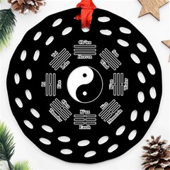 I Ching  Ornament (round Filigree) by Valentinaart