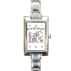 Chemistry Lab Rectangle Italian Charm Watch by Valentinaart