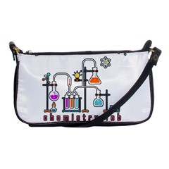 Chemistry Lab Shoulder Clutch Bags by Valentinaart