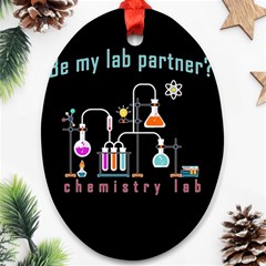 Chemistry Lab Ornament (oval) by Valentinaart