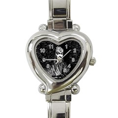 Attila The Hun Heart Italian Charm Watch by Valentinaart