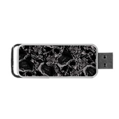 Skulls Pattern Portable Usb Flash (two Sides) by ValentinaDesign