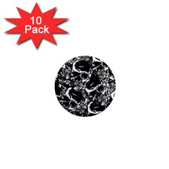 Skulls Pattern 1  Mini Magnet (10 Pack)  by ValentinaDesign