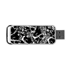 Skulls Pattern Portable Usb Flash (two Sides) by ValentinaDesign