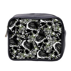 Skulls Pattern Mini Toiletries Bag 2-side by ValentinaDesign