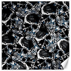 Skulls Pattern Canvas 20  X 20   by ValentinaDesign