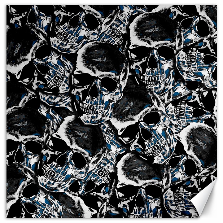 Skulls pattern Canvas 20  x 20  