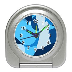 Blue Polka Travel Alarm Clocks by Mariart